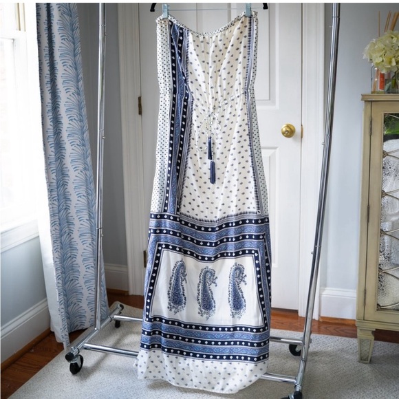 Calypso St. Barth Silk Strapless Maxi Dress - Picture 3 of 3